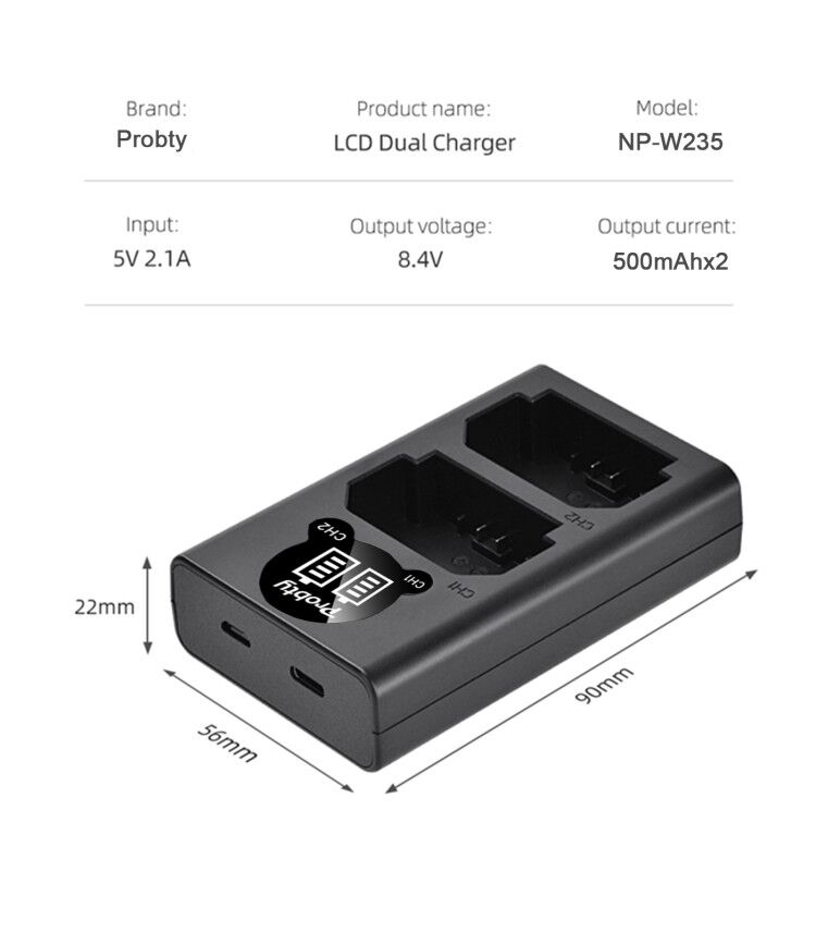 2200mAh NP-W235 NP W235 Batter - огляд і ціна Drone Battery