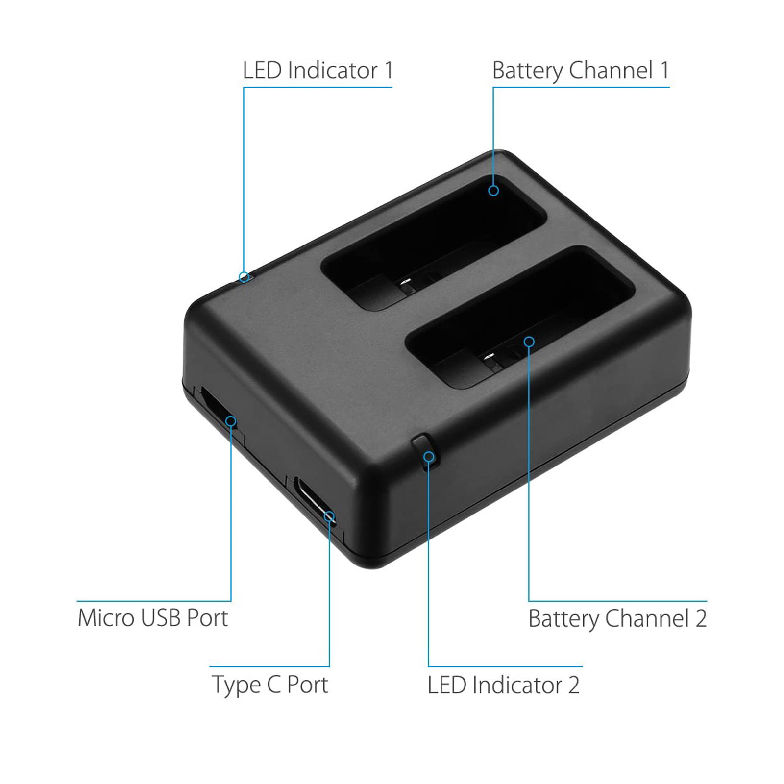 Suitable for GOPRO Hero 5 Char - огляд і ціна Drone Battery