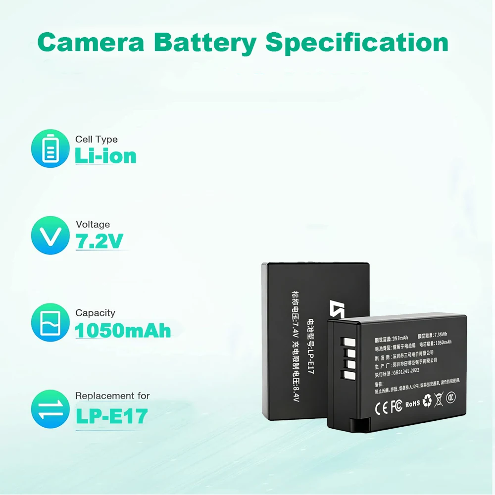 LP-E17 Battery for Canon Camer - огляд і ціна Canon Camera Eos R8