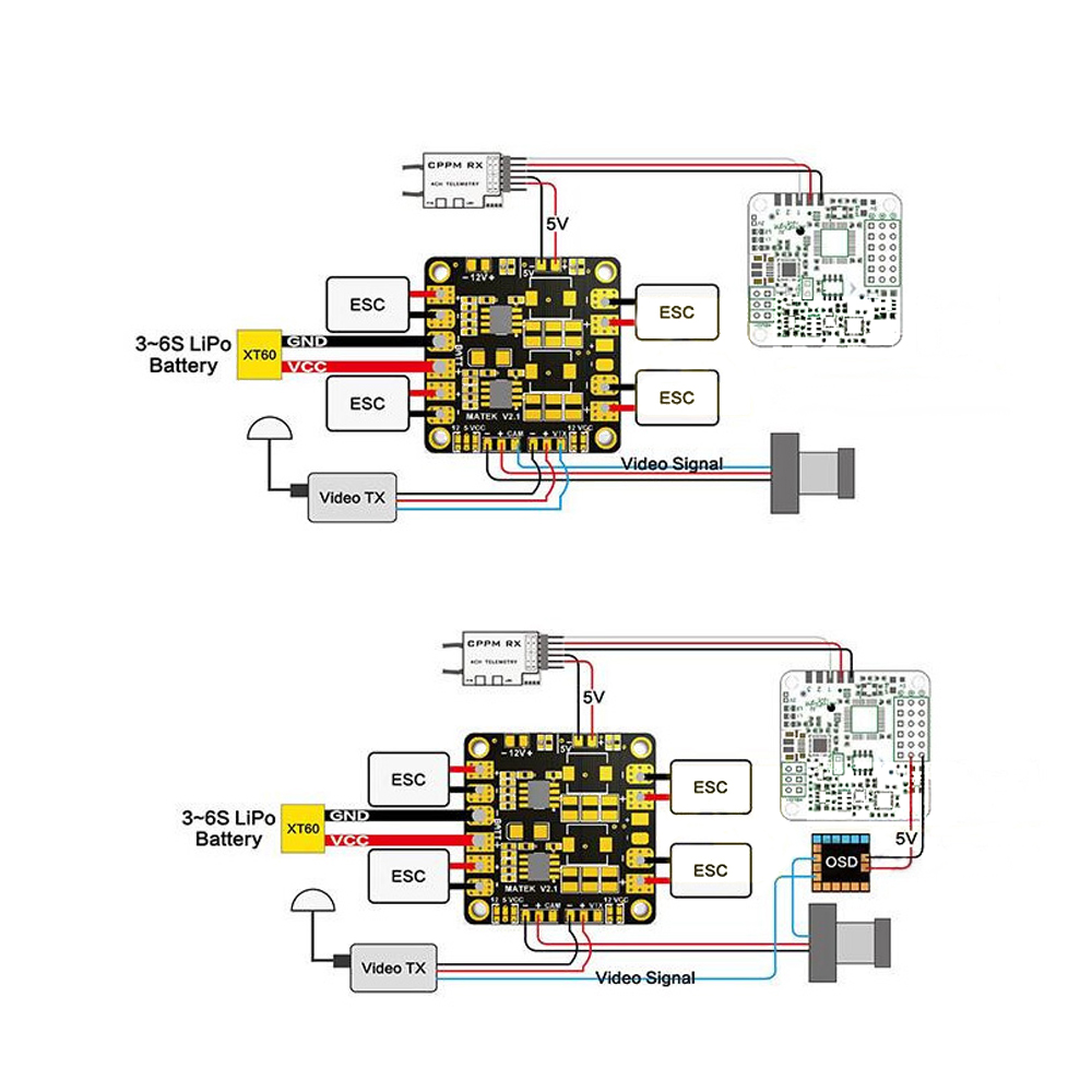 Mini  Power Hub Power Matek PD - огляд і ціна Drone Power Distribution Board
